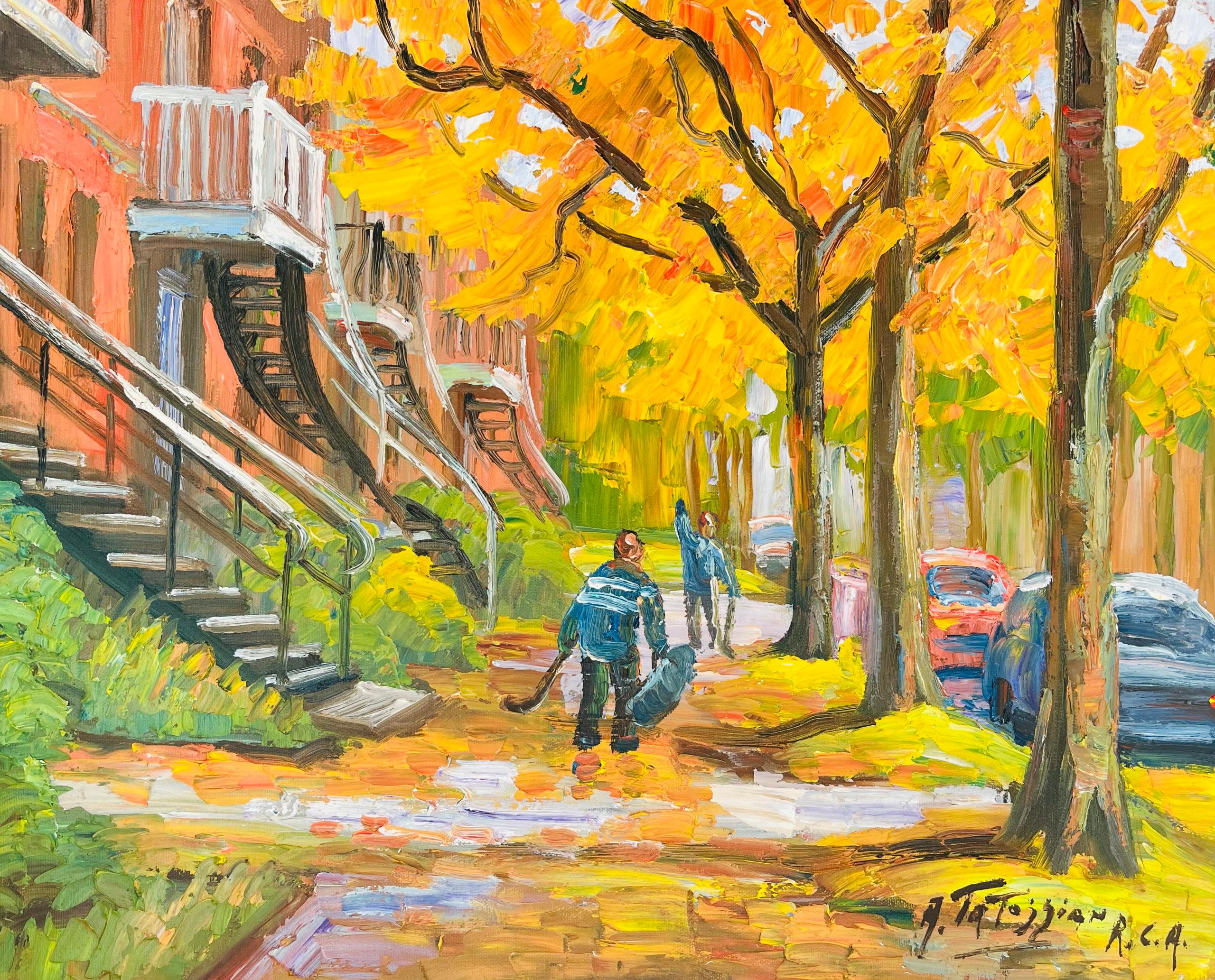 Armand Tatossian Landscape Painting - Fall in Montreal