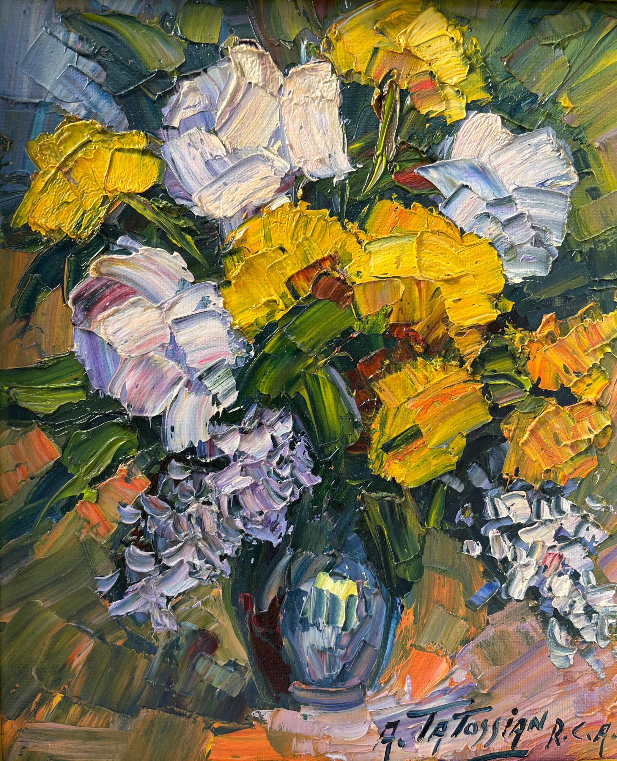 Armand Tatossian Still-Life Painting - Flowers