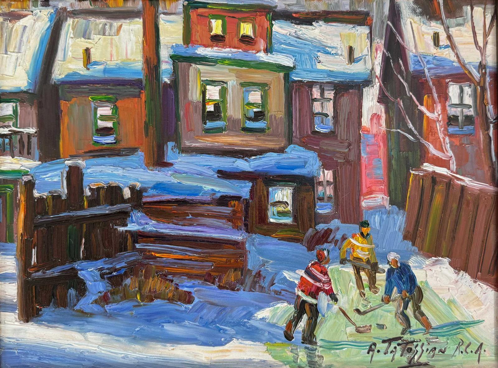 Juego de hockey - Painting de Armand Tatossian