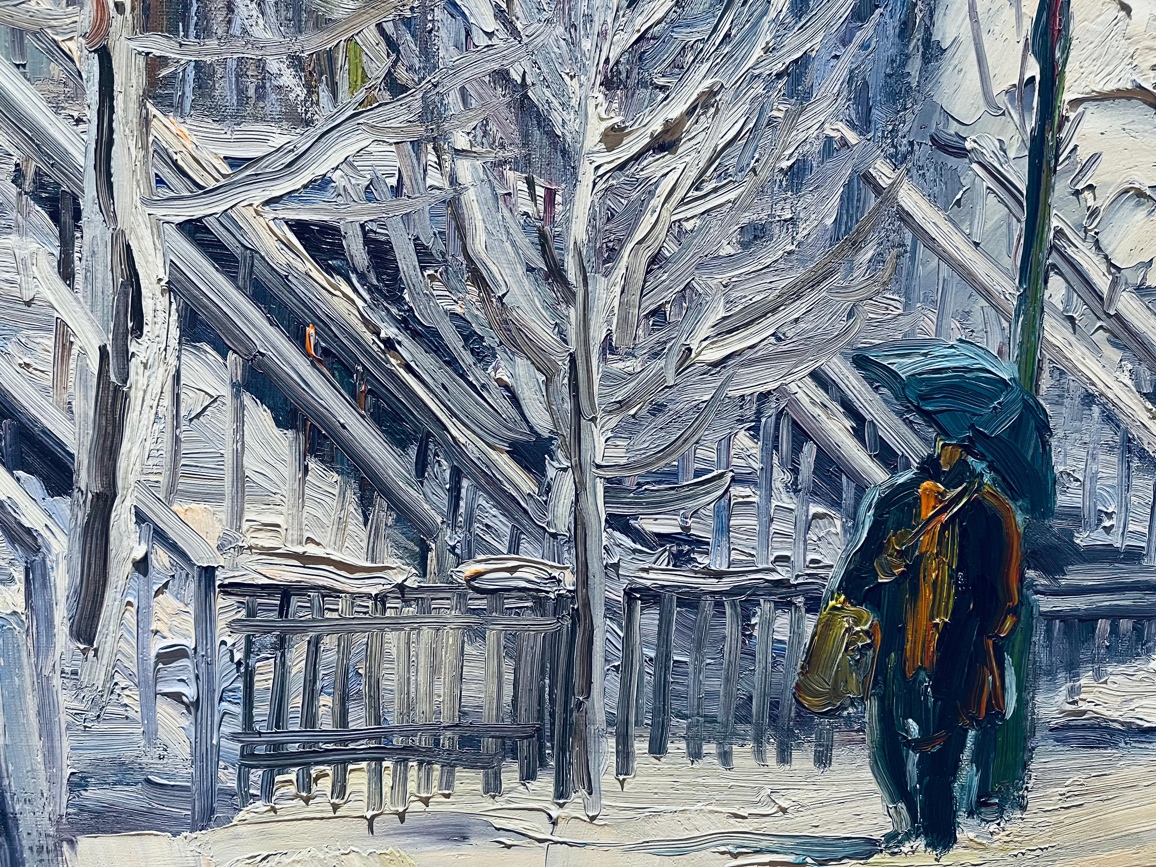 Armand Tatossian, canadiense, 1948-2012
Montreal Sous la neige
Óleo sobre lienzo
30 x 40 pulg.
Firmado abajo a la derecha
enmarcado