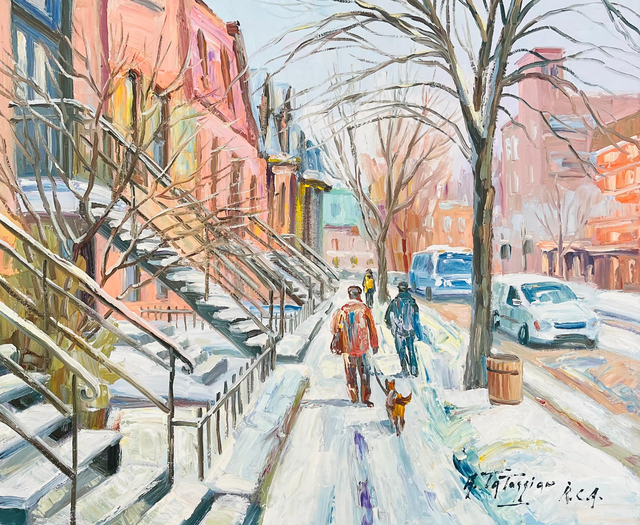 Armand Tatossian Landscape Painting - Montreal winter