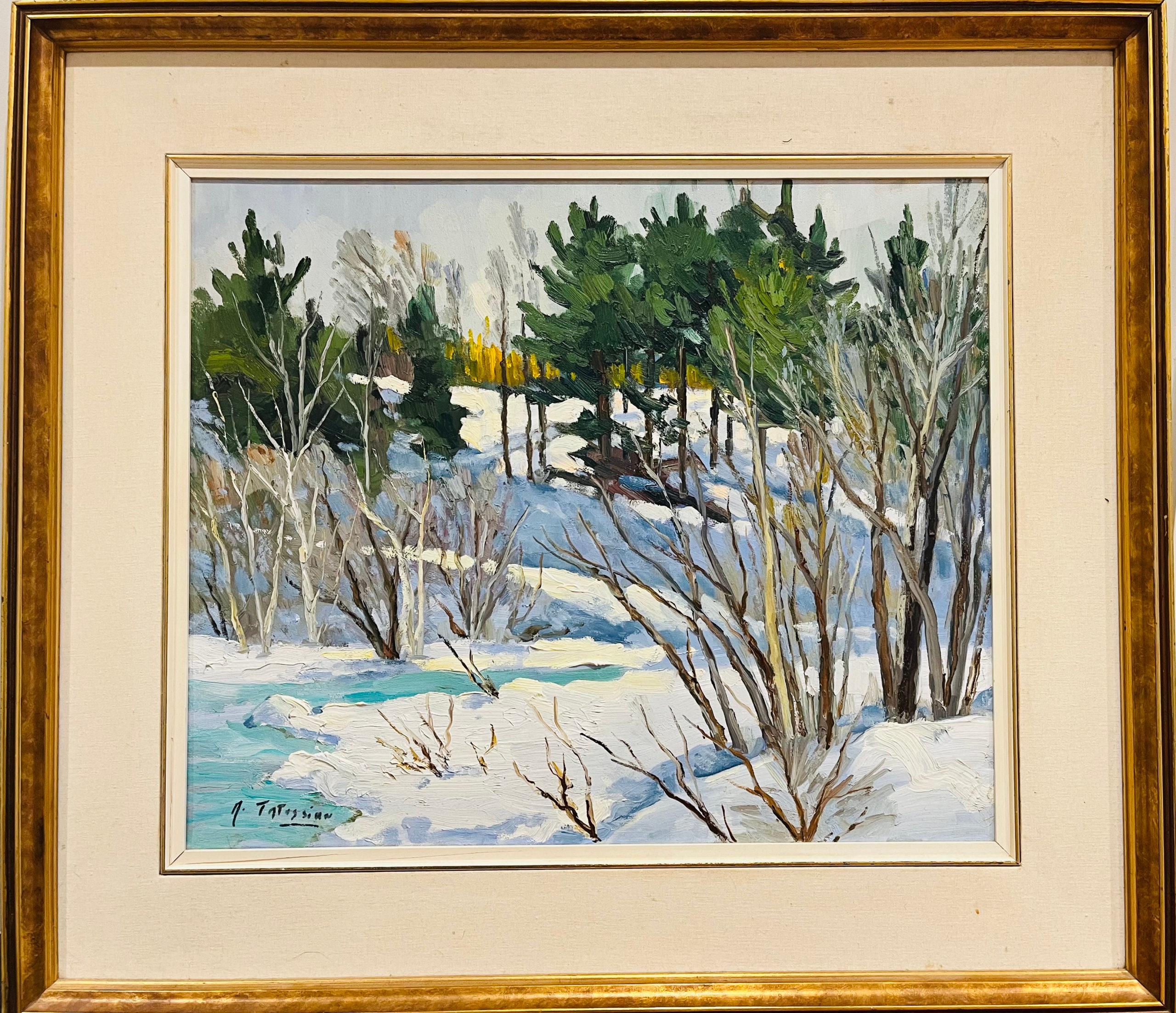 Quebec Landscape - Painting by Armand Tatossian