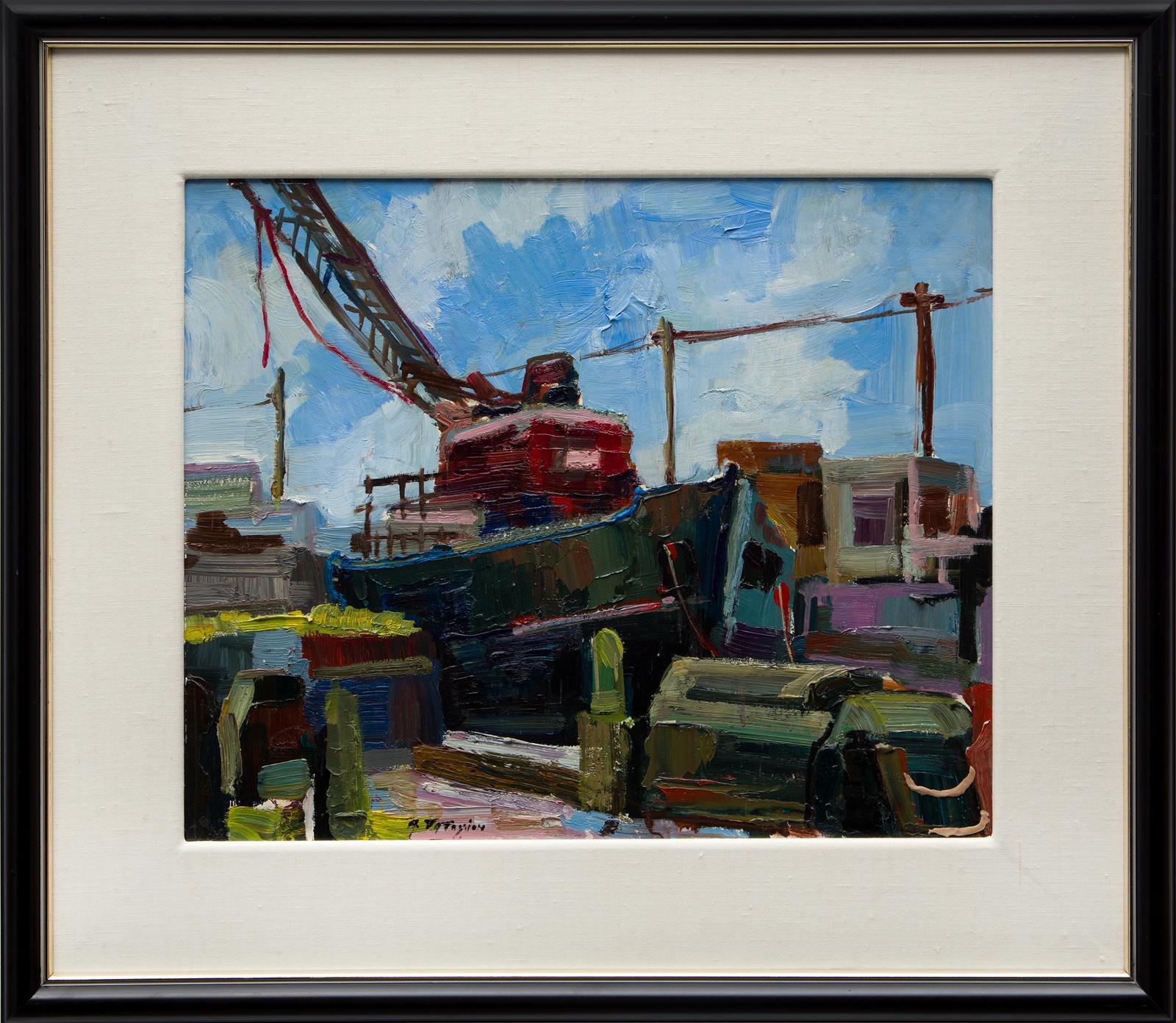El puerto - Painting de Armand Tatossian