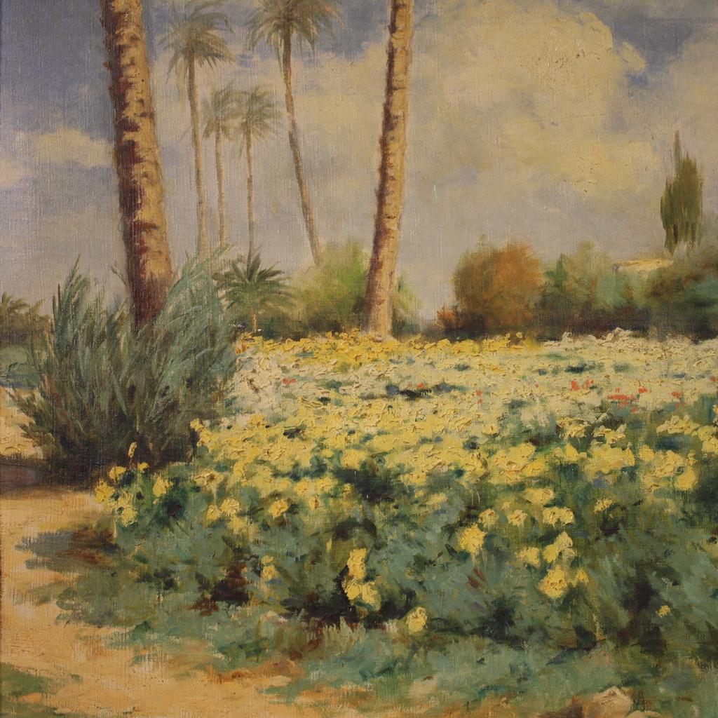 20. Jahrhundert Öl auf Leinwand Signiert A. Bezzi Landschaftsgemälde, 1920 im Angebot 6