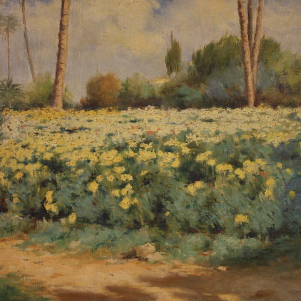 20. Jahrhundert Öl auf Leinwand Signiert A. Bezzi Landschaftsgemälde, 1920 im Angebot 7