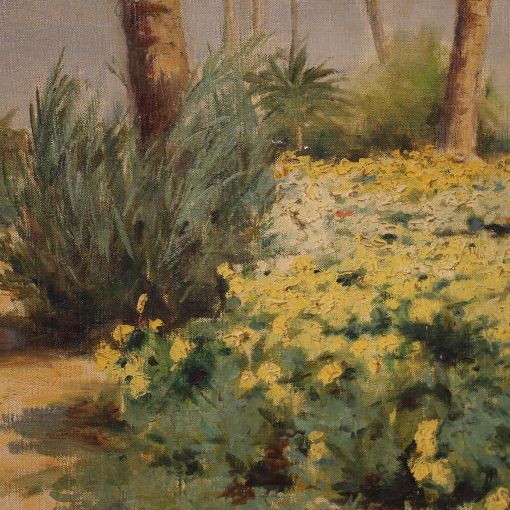 20. Jahrhundert Öl auf Leinwand Signiert A. Bezzi Landschaftsgemälde, 1920 im Angebot 8