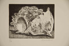 Fossils - Etching by Armando Buratti - 1965