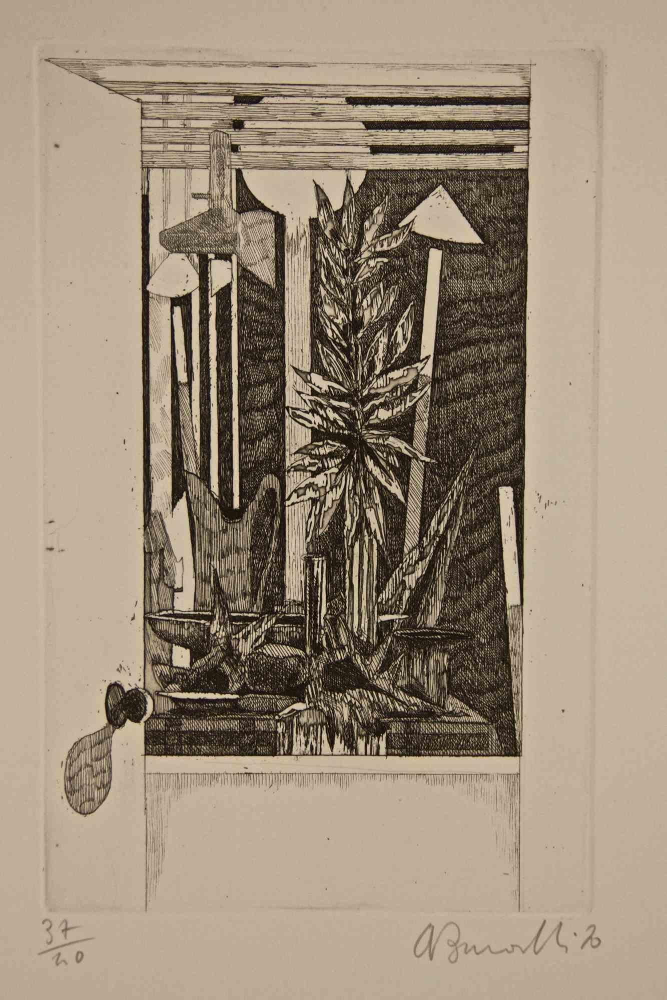Handsigniert und nummeriert. Auflage: 40 Exemplare.

Referenz: Katalog Battisti n.58.

Armando Buratti (Rom, 1924), ist ein italienischer Künstler und Maler. Seine erste Ausstellung fand 1946 statt, und von da an stellte er seine Werke bei