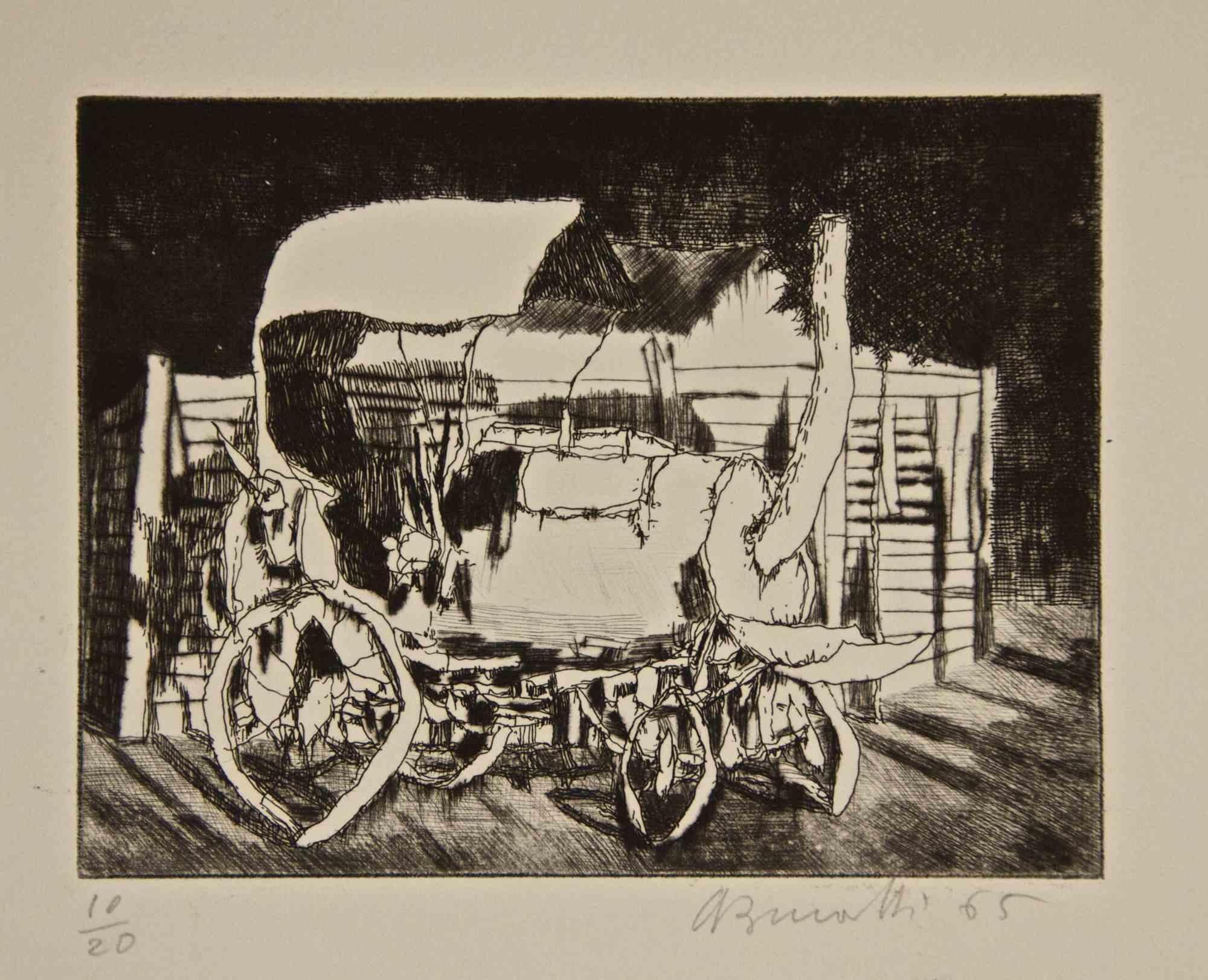 Hand Signed. Edition of 20 prints.

Reference: Catalogue Battisti n.9.

Armando Buratti (Rome, 1924), is an italian artist and painter. His first exhibition was held in 1946, and from that moment he exposed his works in several occasions, being