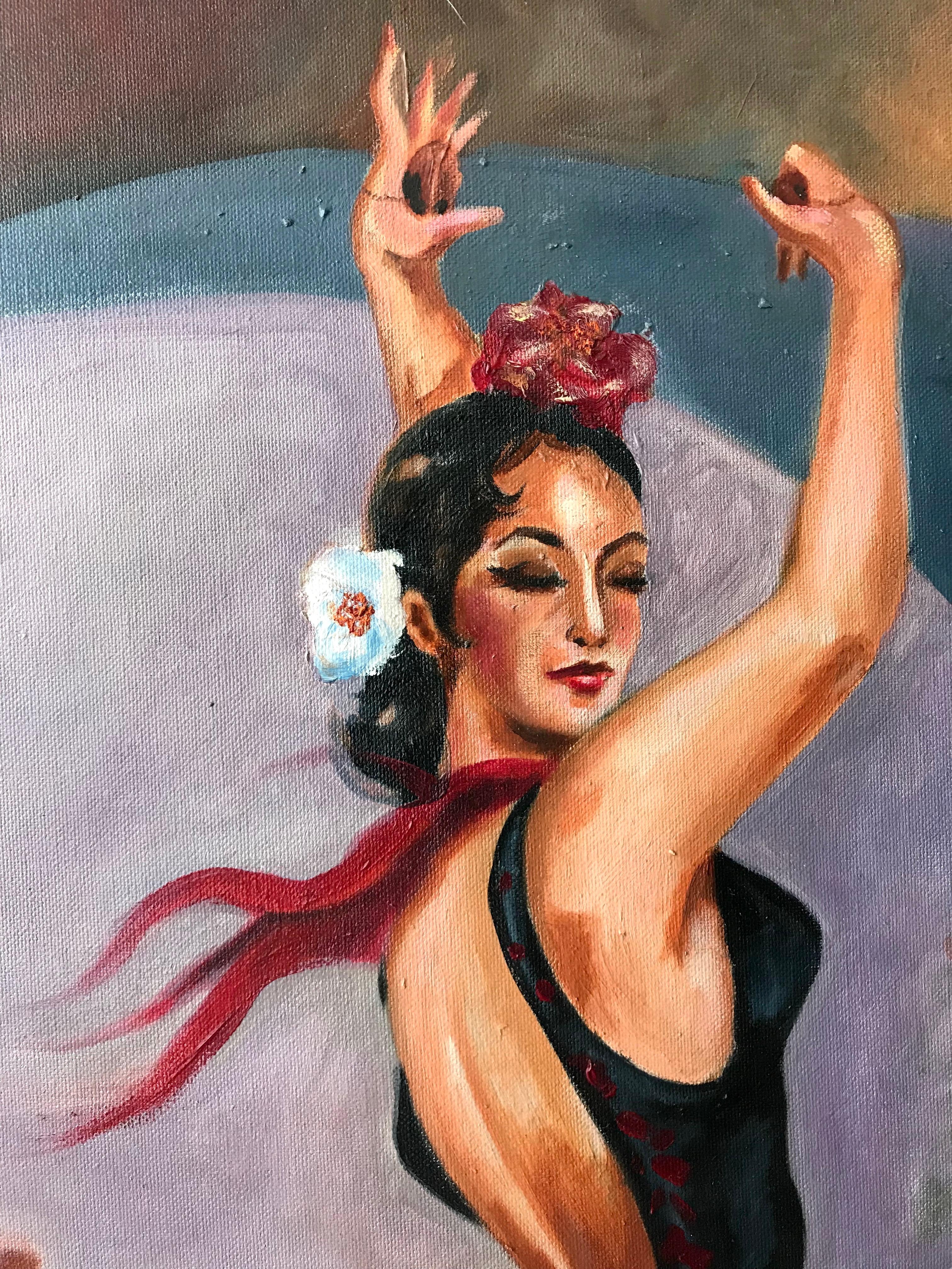 Ballerina del Flamenco - Painting by Armando Campero