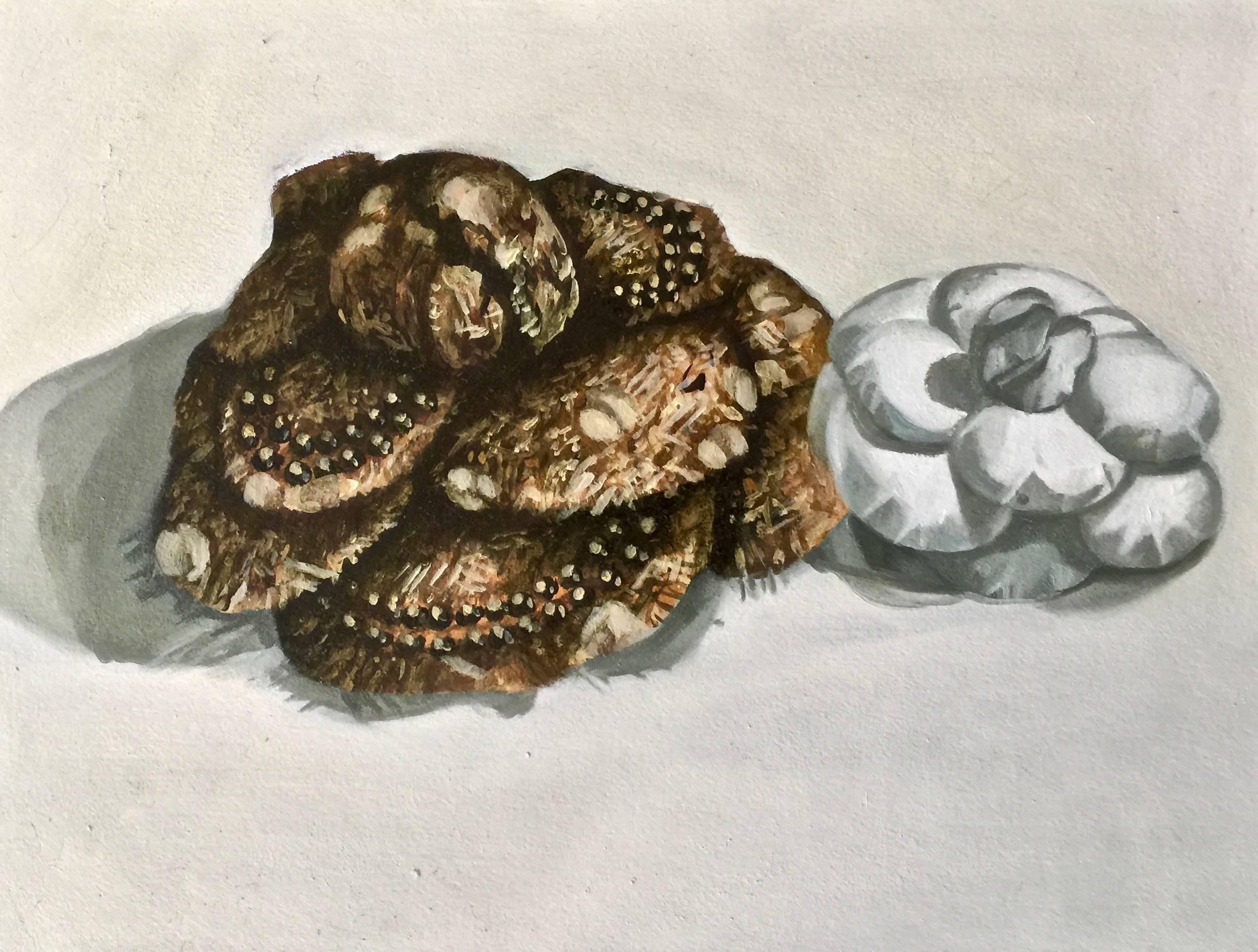 Armando de la Garza 126, Flower and jewel From Horror Vacui II Series, Painting For Sale at