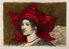 Porträt - Lithographie von Armando De Stefano - 1980er Jahre