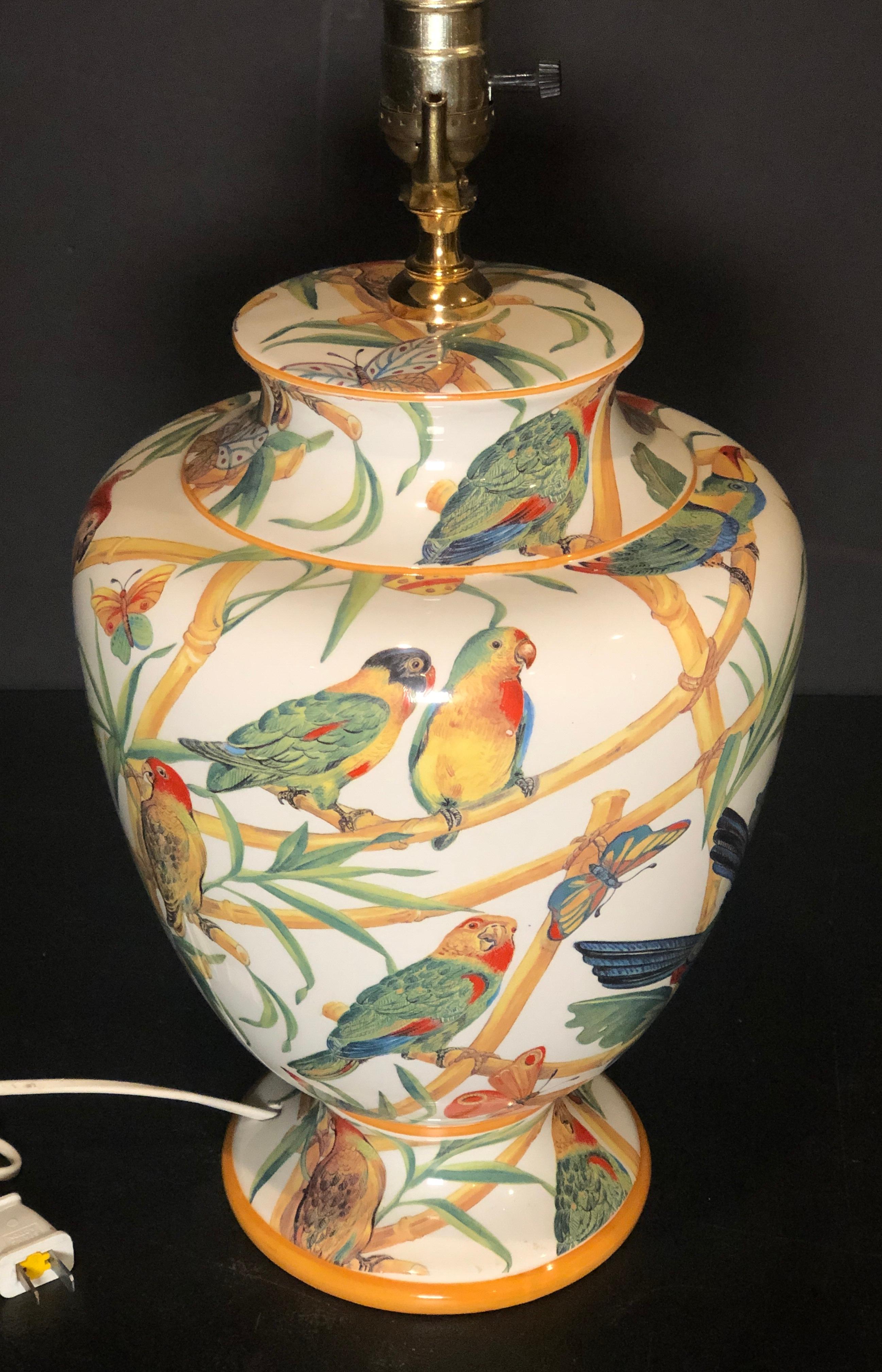Italian Armando Poggi Firenze Ceramic Lamp