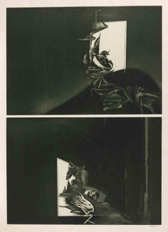 In the Dark - Etching by Armando Tantillo - 1974