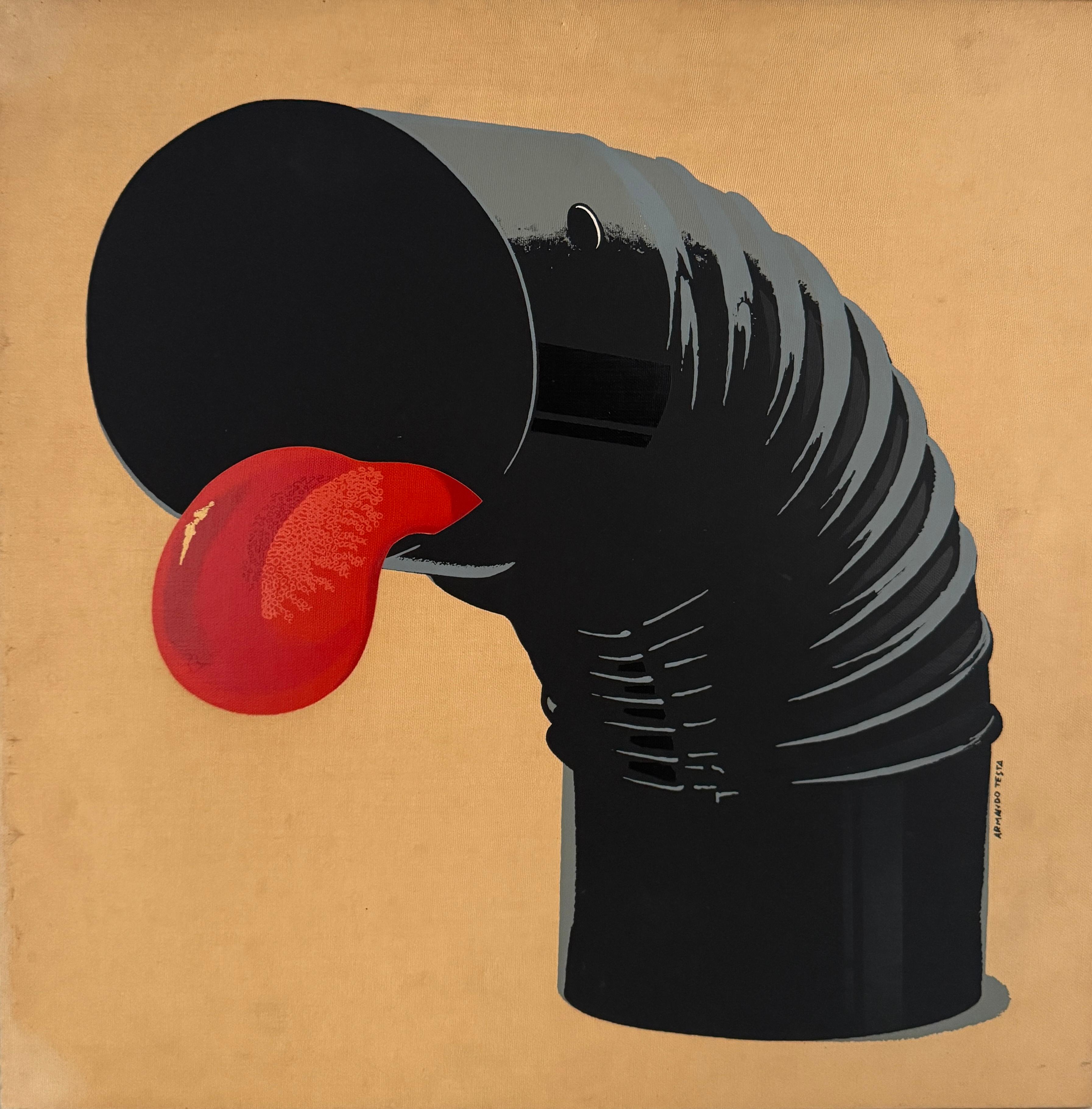 Rare 9-color silkscreen print made by Armando Testa and printed by Silk-Graf Torino in 1969

Print on canvas
Small signs of the time

Label at the back
