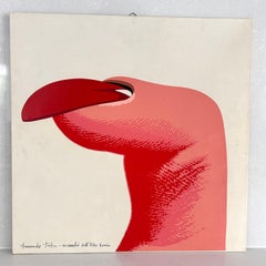 Armando Testa, "Marabou from Upper Kenya," Serigraphy, 1970s