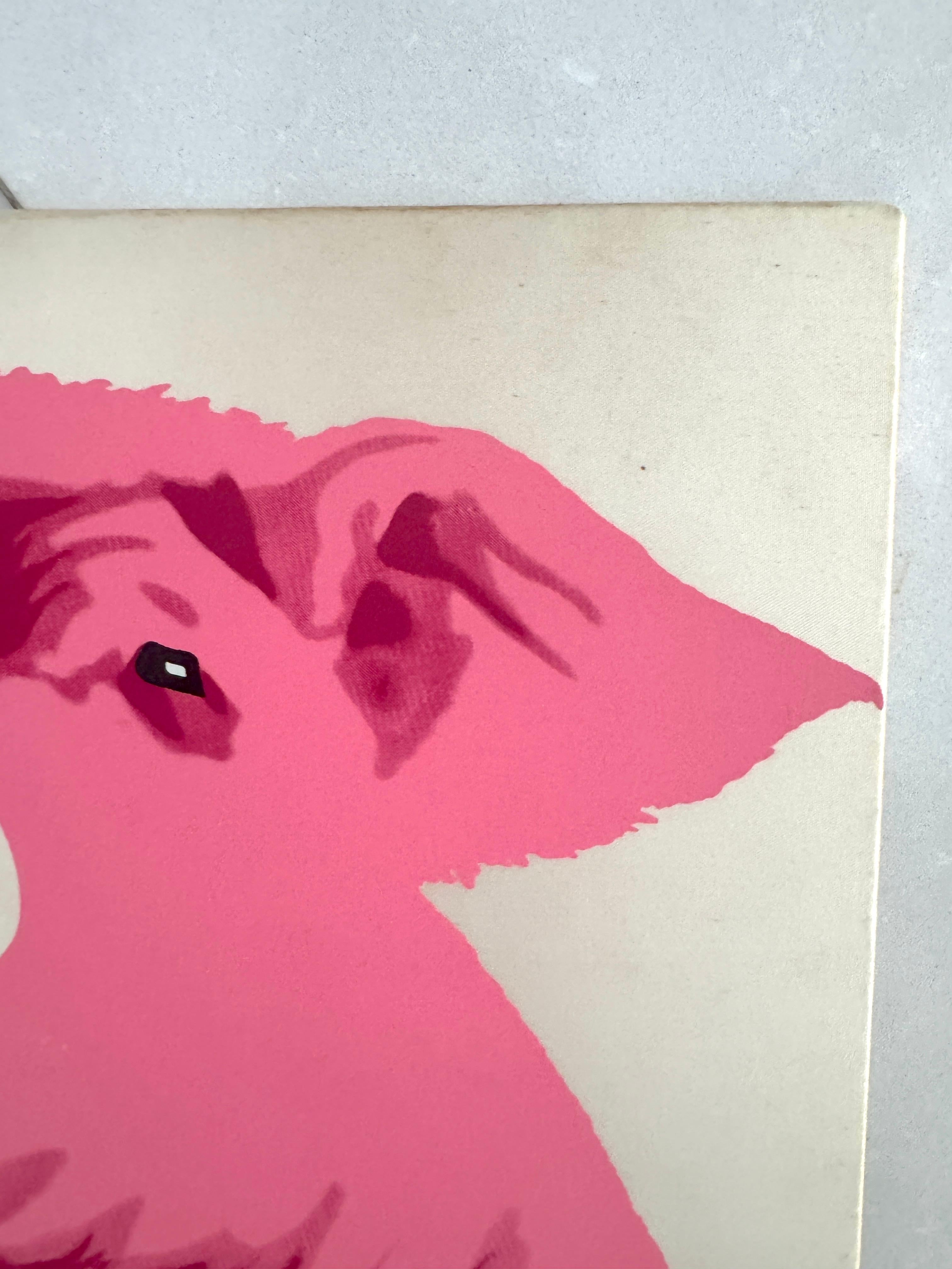 Armando Testa, Porträt eines jungen Schweins, 6-Farben-Siebdruck, 1969 im Zustand „Gut“ im Angebot in Rivoli, IT