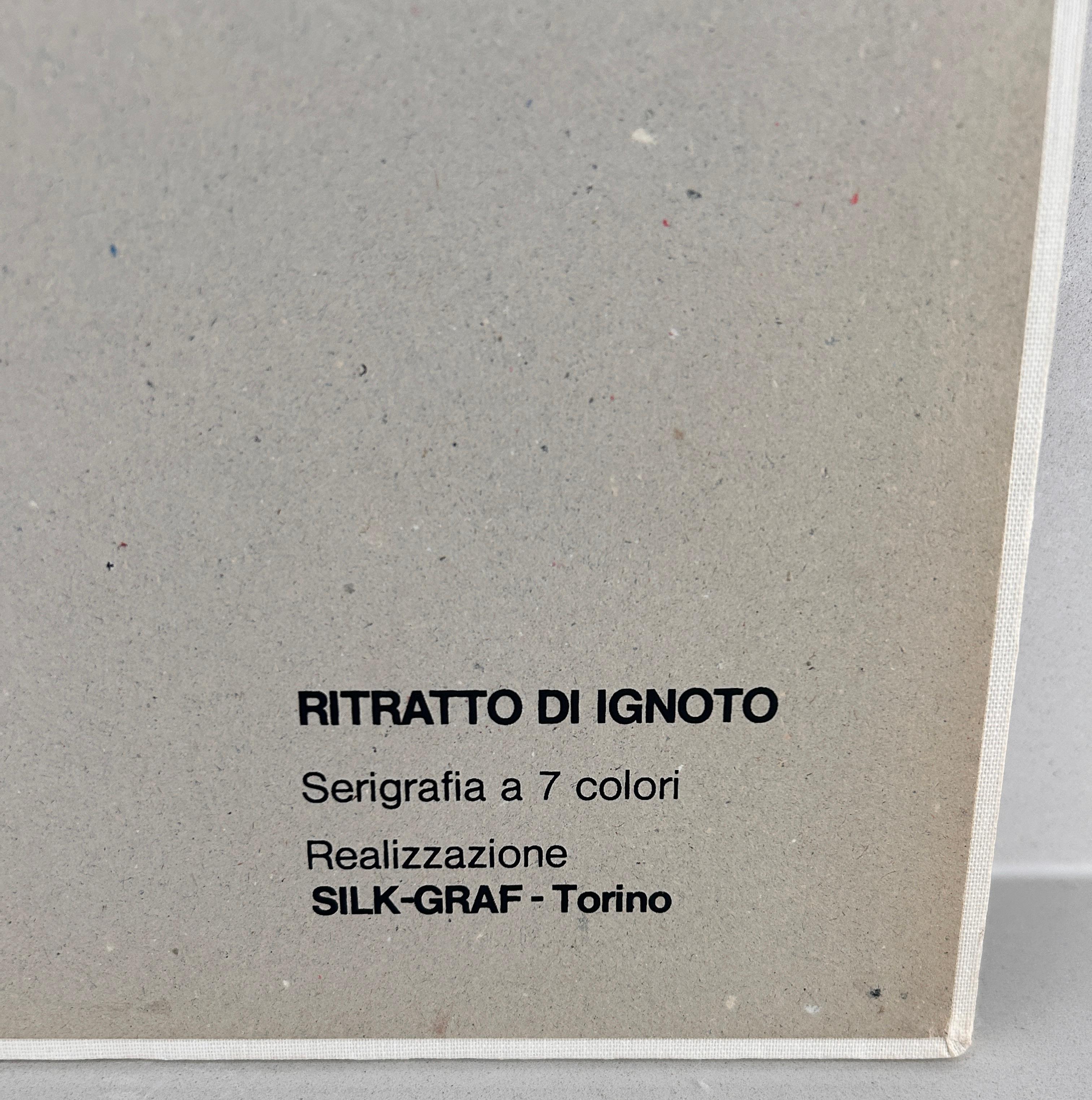 Armando Testa, „Ritratto di Ignoto“, Serigrafie, 1979 (Late 20th Century) im Angebot