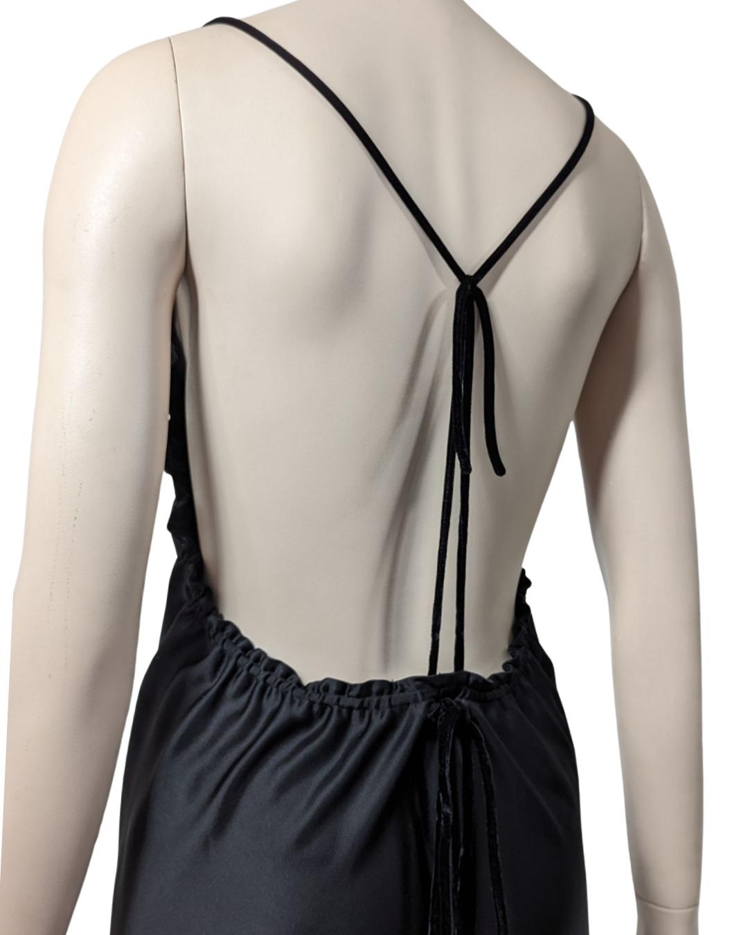 Armani Backless Satin Dress For Sale 6