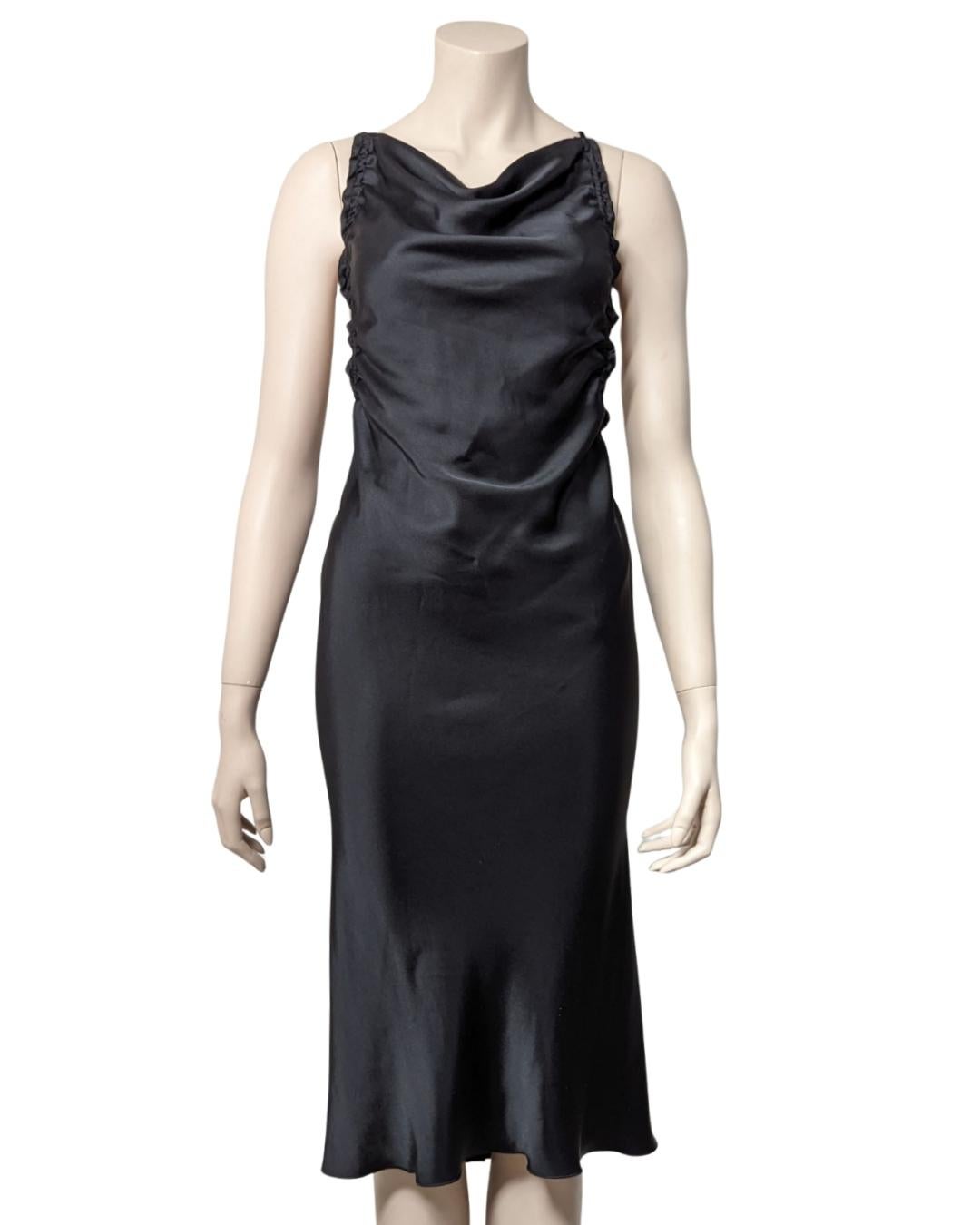 Armani Backless Satin Dress For Sale 2