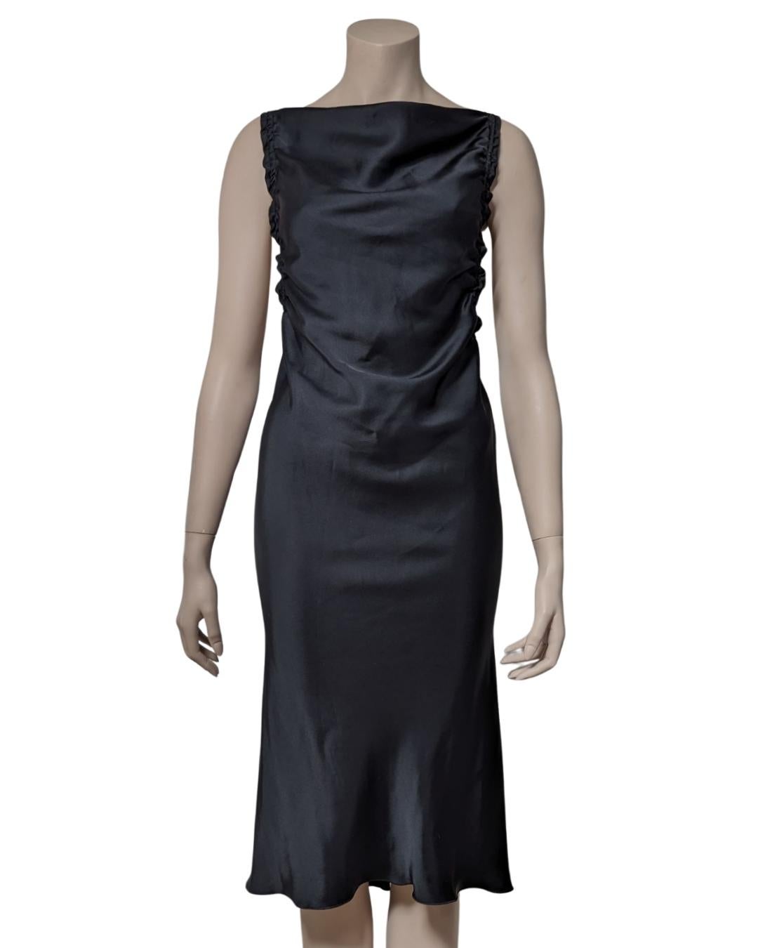 Armani Backless Satin Dress For Sale 4