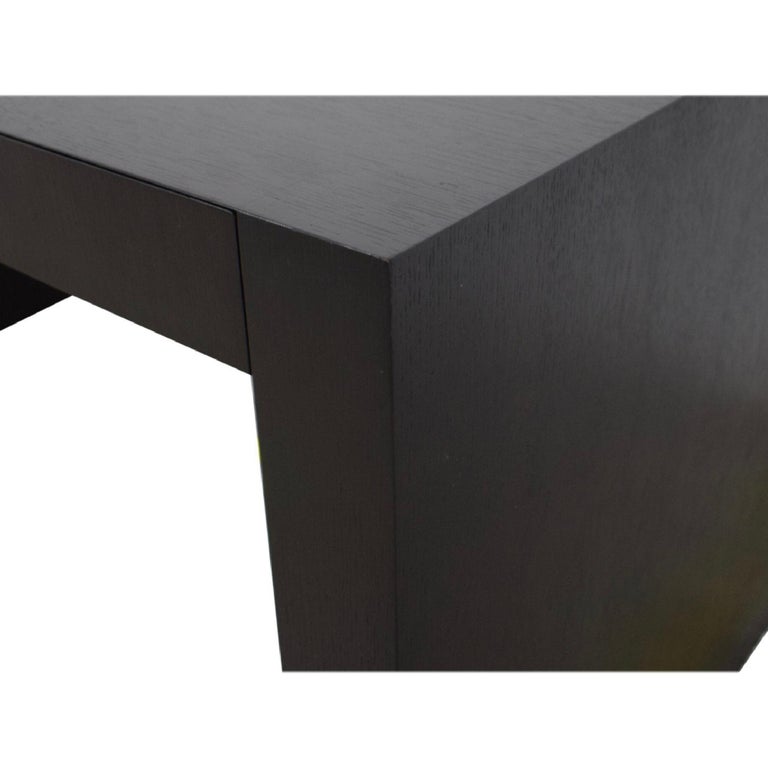 Armani Casa Brown Black Oak Writing Table Paris Desk Console