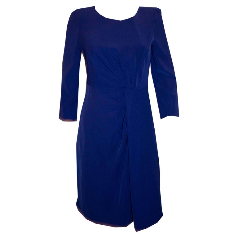 Armani Colezzioni Blue Cocktail Dress For Sale at 1stDibs