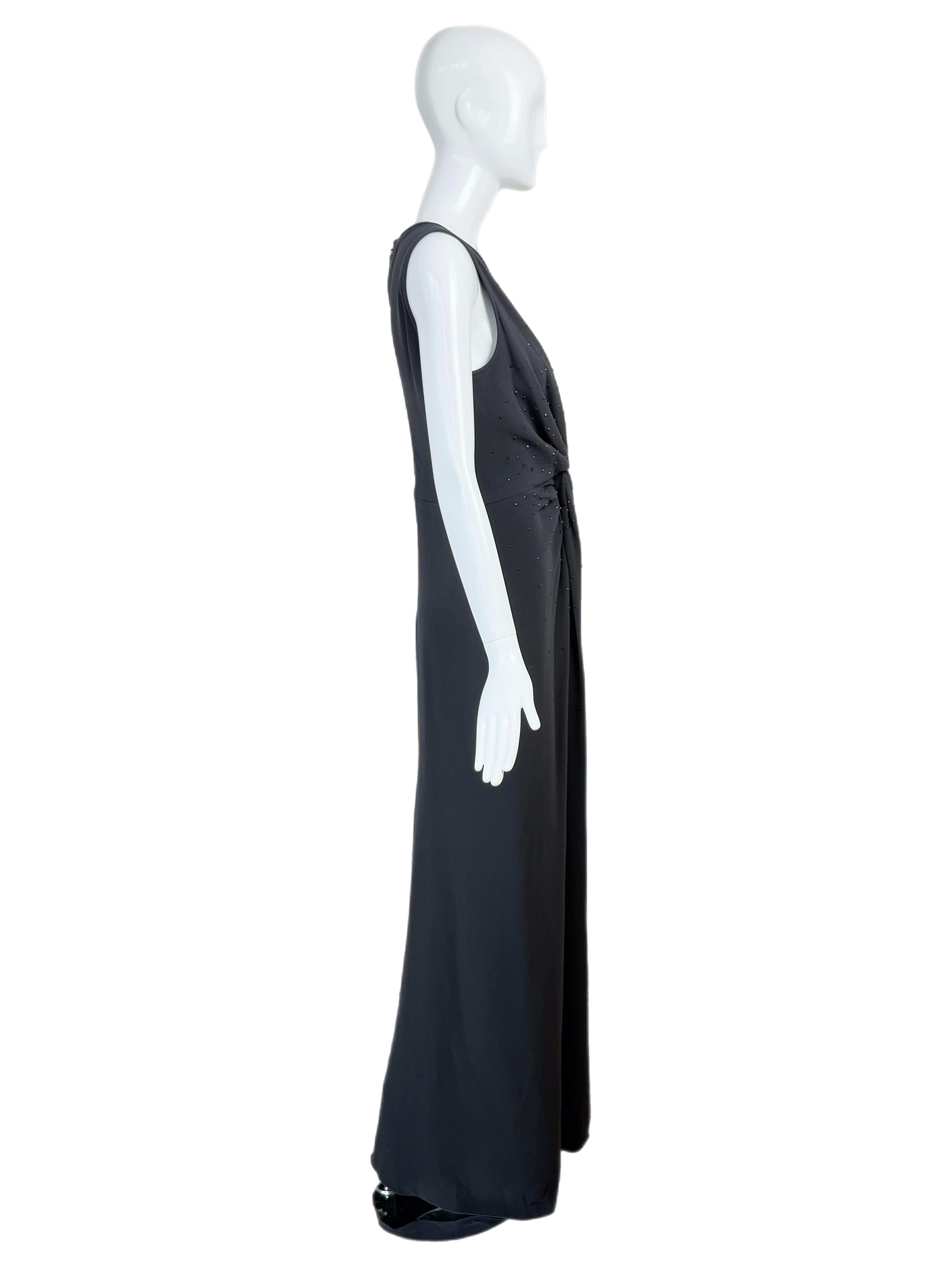 ARMANI COLLEZIONI 2011 Vintage Abendkleid aus Seide mit Verzierungen aus Seide Damen im Angebot