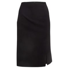 Armani Collezioni Black Crepe Formal Pencil Skirt XL