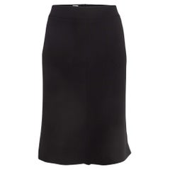 Armani Collezioni Black Silk Formal Pencil Skirt XL
