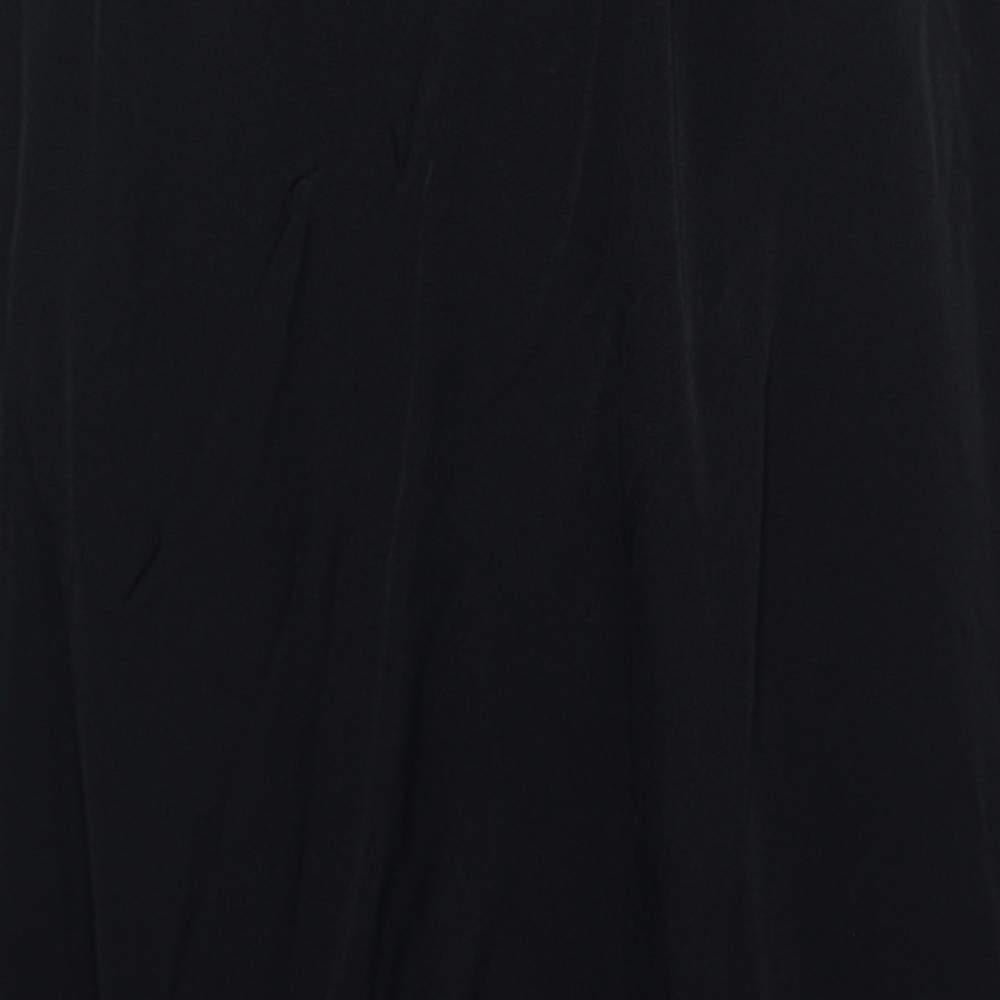 Armani Collezioni Black Silk Sleeveless Maxi Dress M For Sale 1