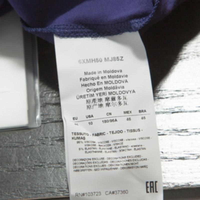 Armani Collezioni Blue Jersey Tank Top L Bon état - En vente à Dubai, Al Qouz 2