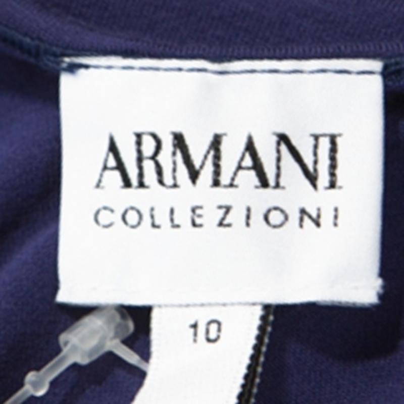 Armani Collezioni Blue Jersey Tank Top L Pour femmes en vente