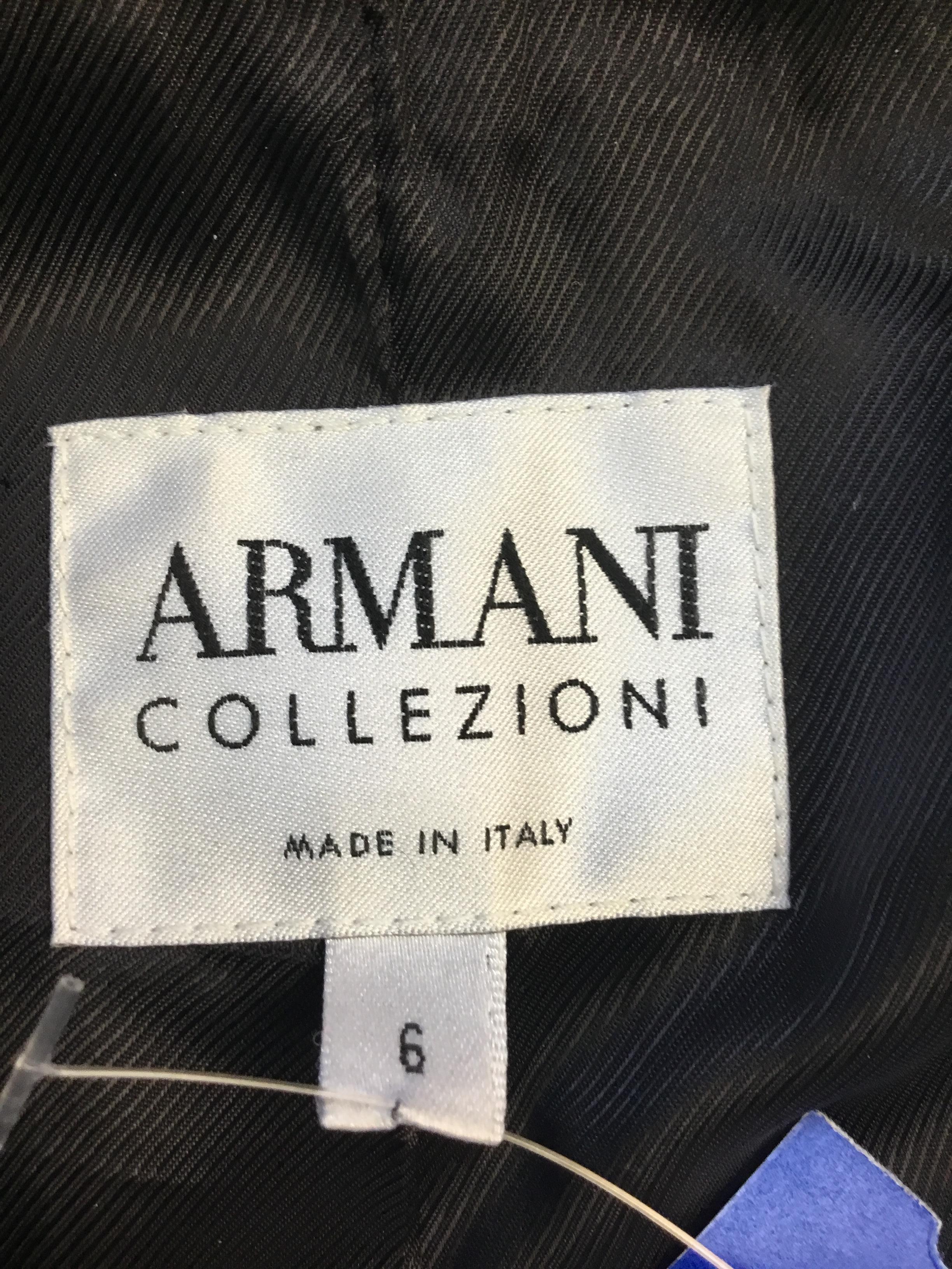 Armani Collezioni Brown Wool and Cashmere Coat For Sale 2