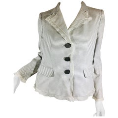 Armani Collezioni Checkered Blazer