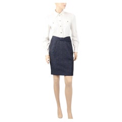 Armani Collezioni EU 38 Black and Navy Skirt