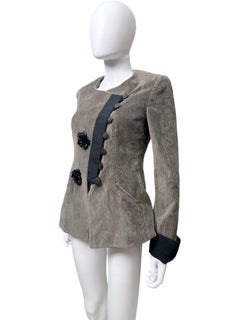 Armani Collezioni F/W 2003 Brown Button Up Jacket.