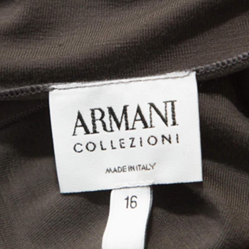 Women's Armani Collezioni Grey Stretch Knit Sleeveless Top L