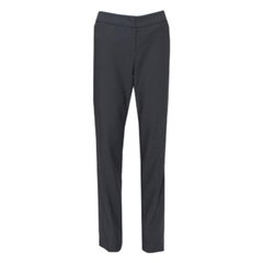 Armani Collezioni Grey Wool Classic Trousers S