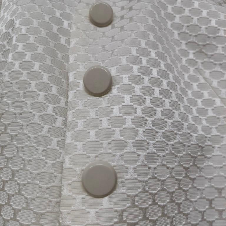 Armani Collezioni Ivory Viscose-Blend Brocade Skirt Suit – IT 44 (US 10) in vendita 9