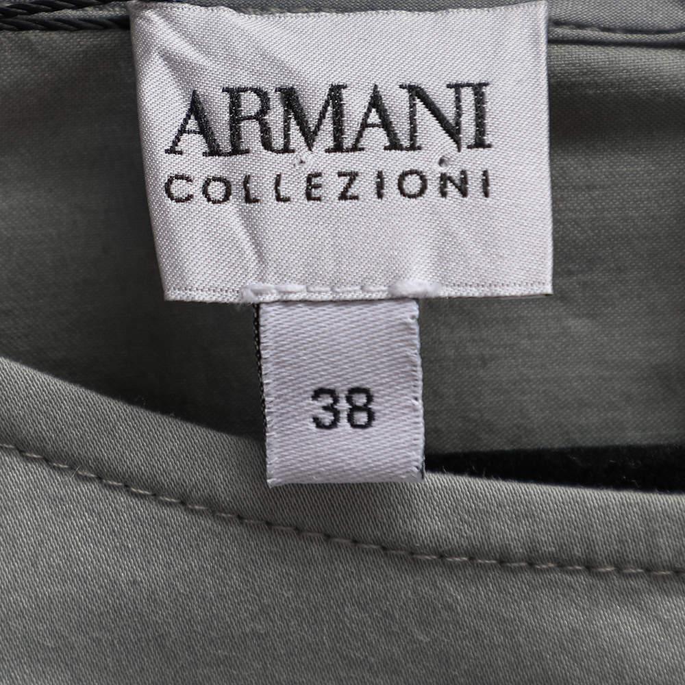 Women's Armani Collezioni Light Green Cotton Shift Dress S