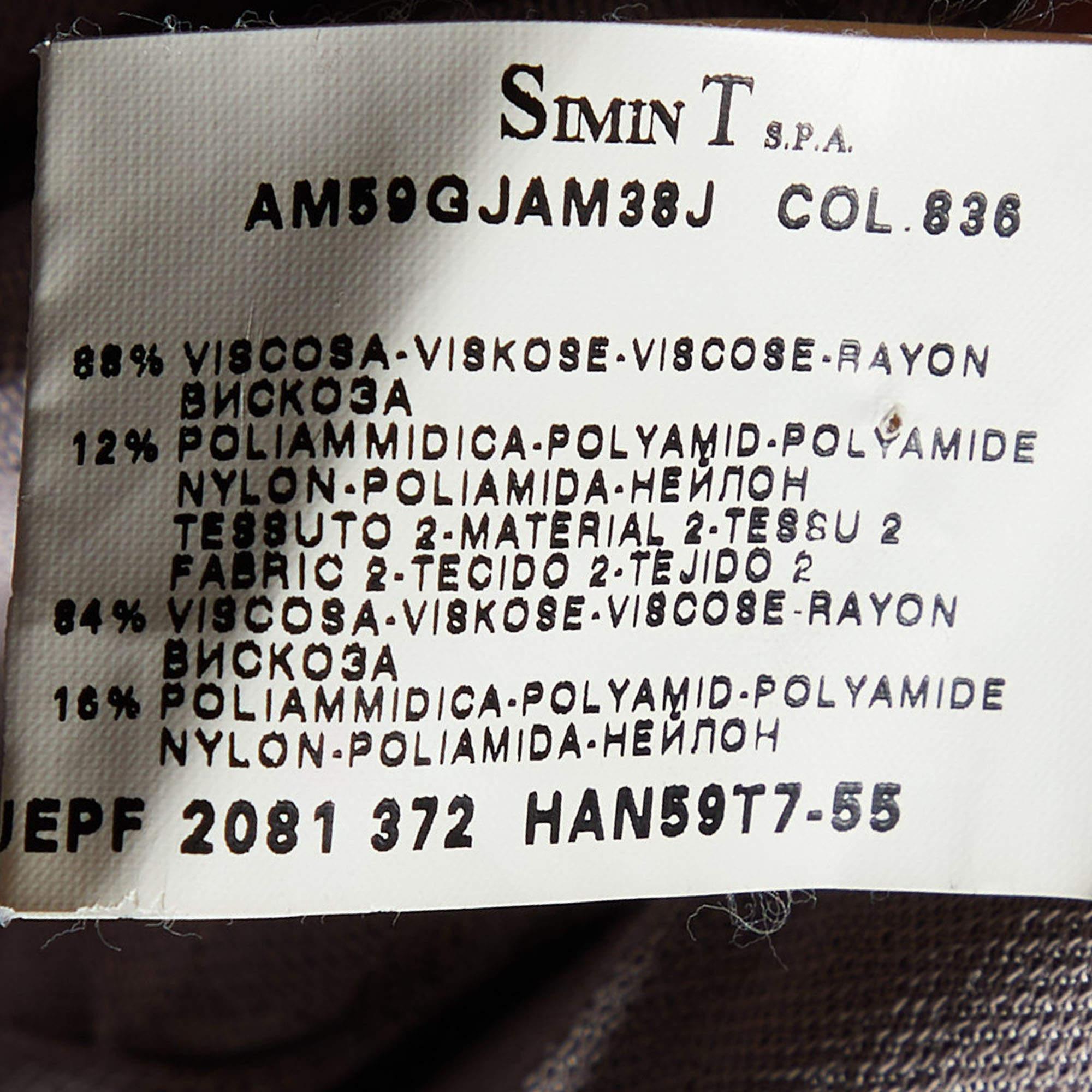 Armani Collezioni Light Lavender Floral Jacquard Knit Tie Front Shrug L For Sale 3