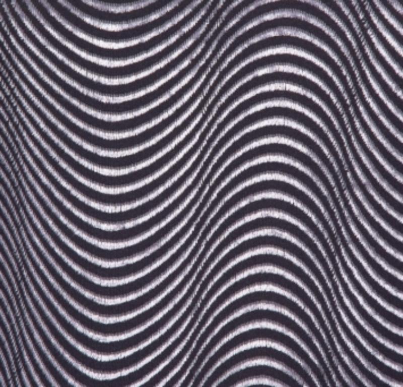 Armani Collezioni Purple Wave Pattern Knit button Detail Top S In Good Condition For Sale In Dubai, Al Qouz 2