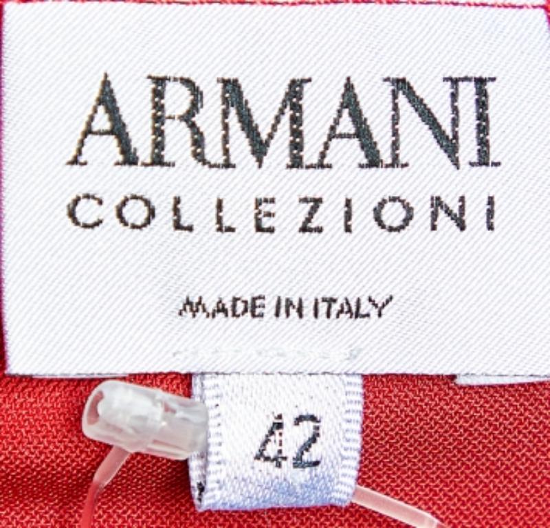 Rosso Armani Collezioni Red Jersey a collo rotondo M. I.