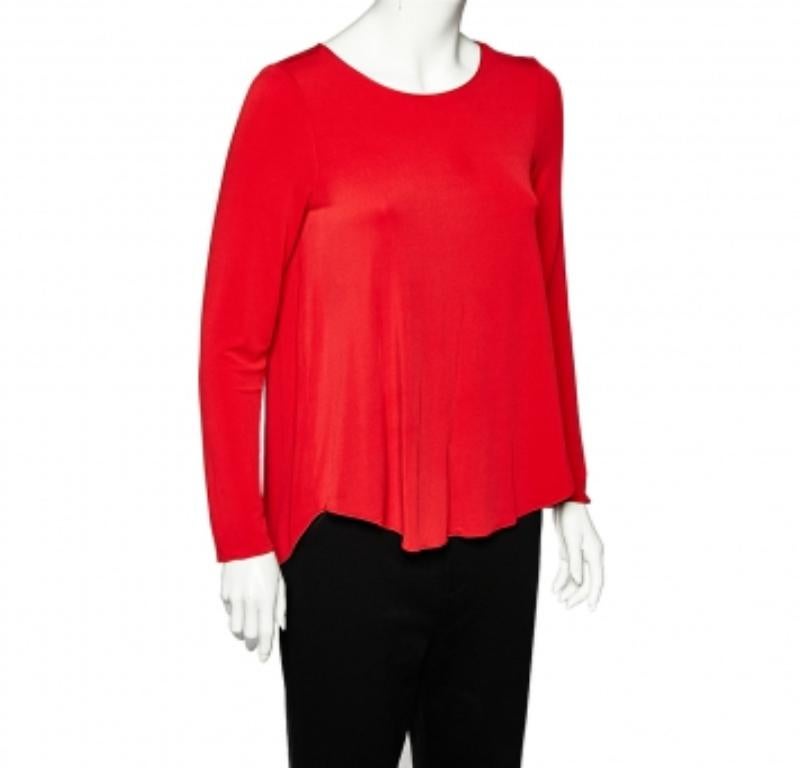 Armani Collezioni Red Jersey a collo rotondo M. I. 1