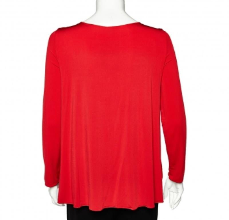 Armani Collezioni Red Jersey a collo rotondo M. I. 2