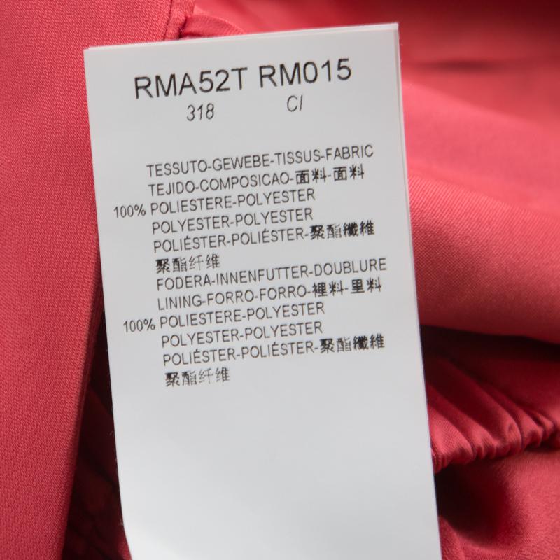 Armani Collezioni Salamander Rosa Abendkleid mit einer Schulter und Kreppbesatz  Kittel M im Angebot 1
