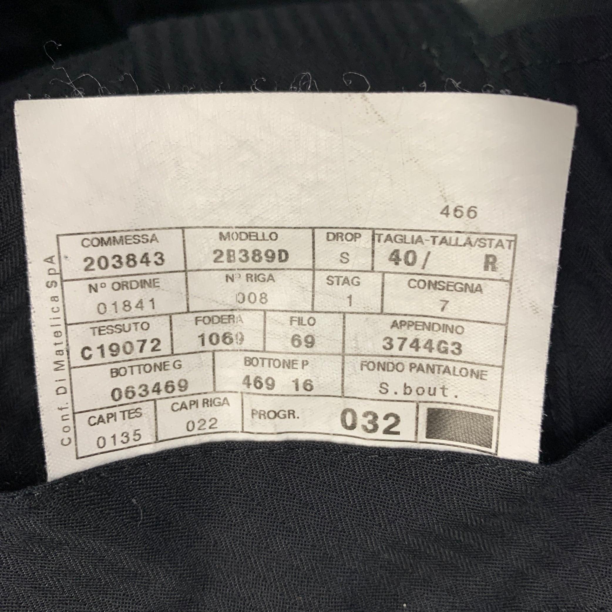 Men's ARMANI COLLEZIONI Size 32 Black Flat Front Dress Pants For Sale
