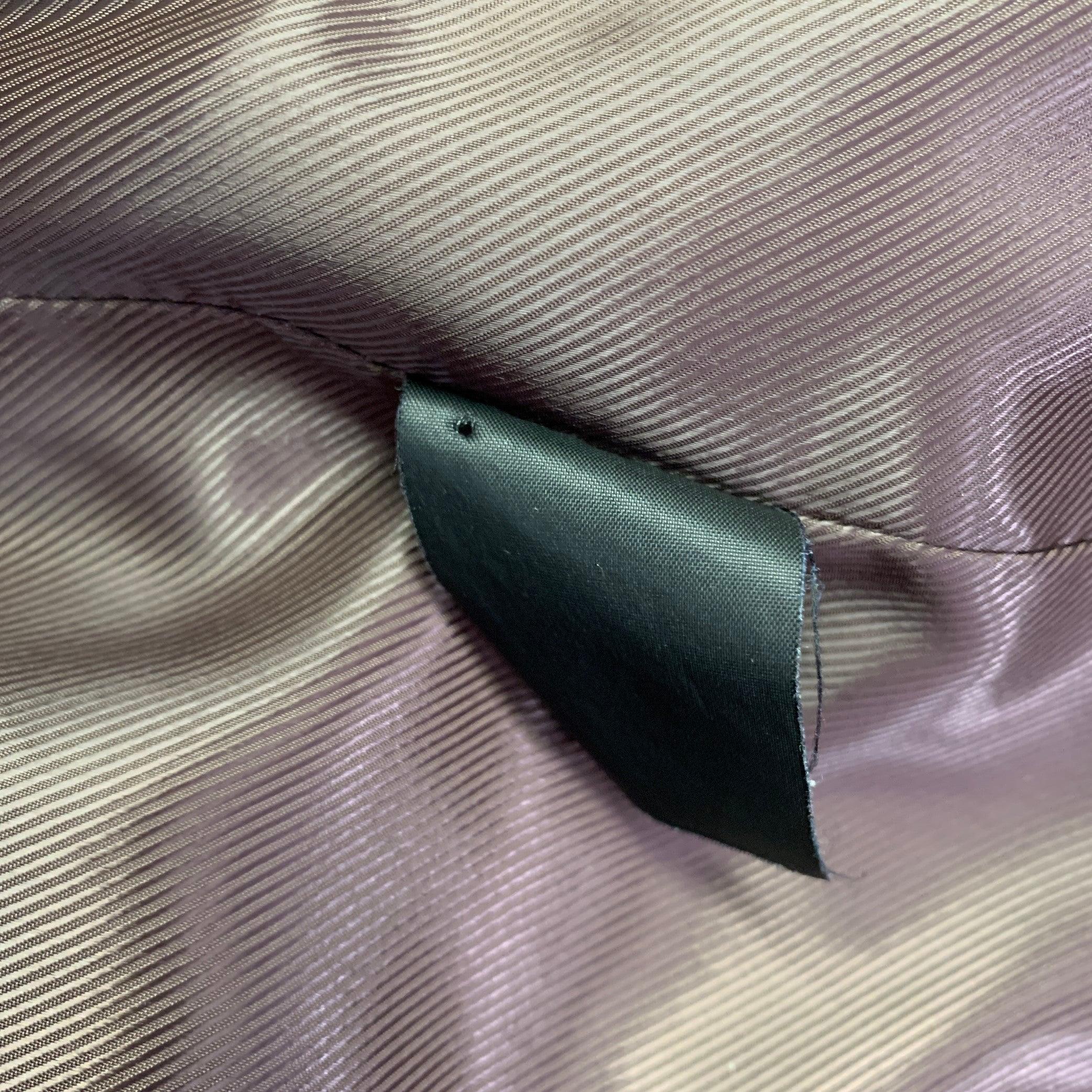ARMANI COLLEZIONI Größe 38 Regular Schwarzer Sportmantel aus Samt und Baumwolle im Angebot 5