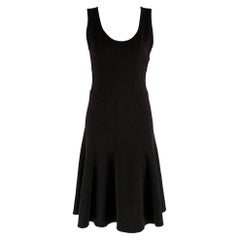 ARMANI COLLEZIONI Taille 4 Robe sans manches en laine noire